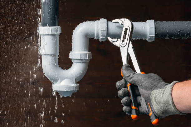 Professional Water Line Repair technician working in Douglass, TX